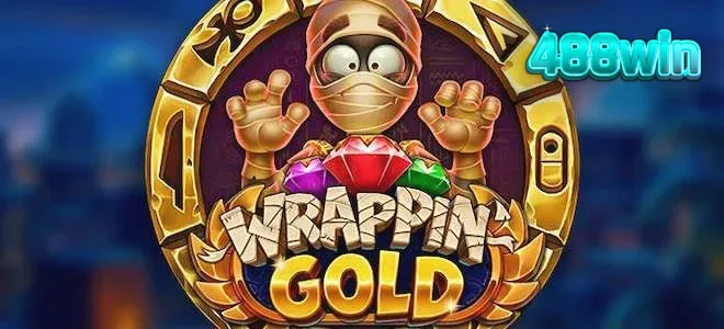 Wrappin’ Gold سلاٹ گیم کا ایک منظر جس میں قدیم مصری تھیم دکھائی گئی ہے۔