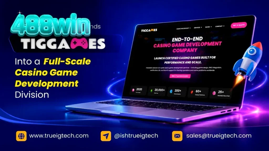 TRUEiGTECH کے TIGGAMES ڈویژن کا تعارفی منظر