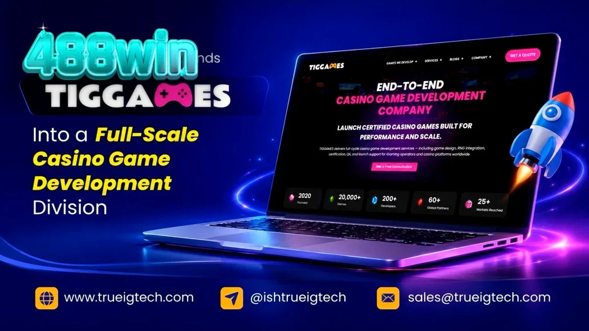 TRUEiGTECH کے TIGGAMES ڈویژن کا تعارفی منظر